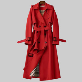 Trench Coat | Double-Breasted Front, Belted Waist 1