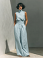 Trousers Set | Wide Leg Design, Cotton Blend 0