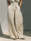 Trousers Set | Wide Leg Design, Cotton Blend 8