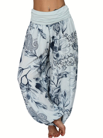 Trousers | Floral Pattern, Flowing Silhouette 6