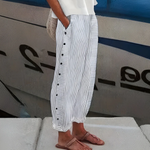 Trousers | Vertical Stripes, Flowing Loose Cut 3