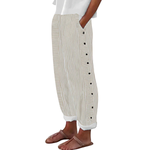 Trousers | Vertical Stripes, Flowing Loose Cut 4