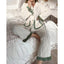 Two-Piece Set | Button-Front Top, Ruffle Trim 1