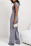 Two-Piece Set | Draped Top, Wide-Leg Pants 1