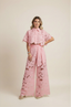 Two-Piece Set | Floral Embroidery, Wide-Leg Pants 3