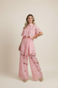 Two-Piece Set | Floral Embroidery, Wide-Leg Pants 5