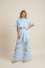 Two-Piece Set | Floral Embroidery, Wide-Leg Pants 6