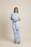Two-Piece Set | Floral Embroidery, Wide-Leg Pants 7