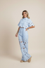 Two-Piece Set | Floral Embroidery, Wide-Leg Pants 8