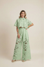 Two-Piece Set | Floral Embroidery, Wide-Leg Pants 9