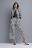 Two Piece Set | Cropped Jacket, High-Waisted Wide-Leg Pants 1