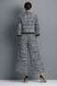 Two Piece Set | Cropped Jacket, High-Waisted Wide-Leg Pants 4