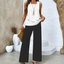Two Piece Set | Layered Top, Wide-Leg Trousers 7