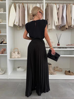Two Piece Set | Round Neckline, Extended Shoulder Caps 1