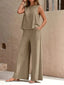 Two Piece Set | Sleeveless Top, Wide-Leg Pants 3