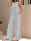 Two Piece Set | Sleeveless Top, Wide-Leg Pants 4