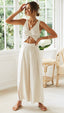 Two Piece Set | Sleeveless Top, Wide Leg Pants 0