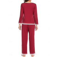 Two Piece Set | V-Neck Top, Relaxed Trousers 1
