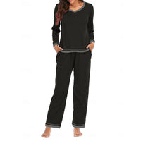 Two Piece Set | V-Neck Top, Relaxed Trousers 5