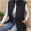 Vest | Diamond Quilted, Longline Sleeveless Design 0