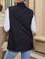 Vest | Diamond Quilted, Longline Sleeveless Design 1