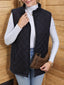Vest | Diamond Quilted, Longline Sleeveless Design 3
