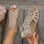 Wedge Heel Sandals | Sculpted Design, Airy Openings 0