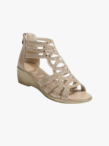 Wedge Heel Sandals | Sculpted Design, Airy Openings 1