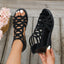 Wedge Heel Sandals | Sculpted Design, Airy Openings 2
