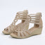 Wedge Heel Sandals | Sculpted Design, Airy Openings 8