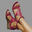 Wedge Sandals | Open Toe, Back Zipper Closure 1