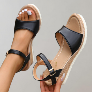 Wedge Sandals | Orthopaedic Sole, Adjustable Straps 1