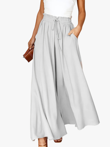 Wide Leg Pants | Flowing Silhouette, Adjustable Drawstring 1