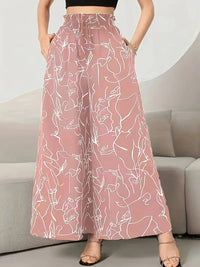 Wide Leg Pants | Flowing Silhouette, Adjustable Drawstring 4