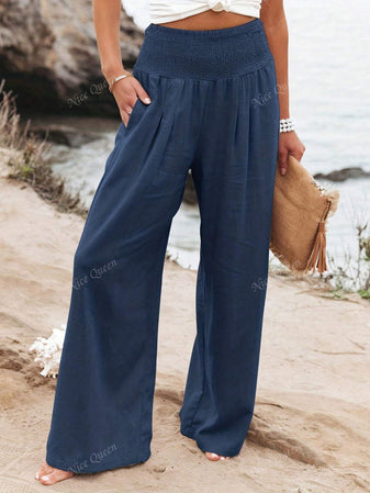Wide Leg Pants | High Waist, Relaxed Fit, Linen 7