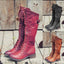 Wilma Black Knee High Boots for Women - Adjustable Fit, Stylish Lace-Up Design, Wide Calf Options Available 1