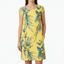 Women’s Leaf Print Short Sleeve Casual Dress