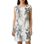 Women’s Leaf Print Short Sleeve Casual Dress
