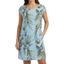 Women’s Leaf Print Short Sleeve Casual Dress