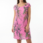 Women’s Leaf Print Short Sleeve Casual Dress