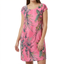 Women’s Leaf Print Short Sleeve Casual Dress