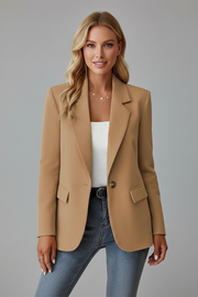 Women's Blazer | Notched Lapel, Single-Button Closure 5