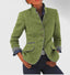 Women's Blazer | Wool Fabric, Contrast Trim 3