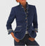 Women's Blazer | Wool Fabric, Contrast Trim 4