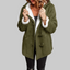 Women's Coat | Button-Down Front, Hooded Collar 1