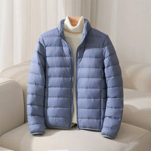Women's Coat | Lightweight Quilted Puffer, Stand Collar 3