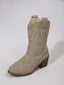 Women's Cowgirl Boots - Embroidered Western Ankle Boots with Block Heels for Everyday Style 5