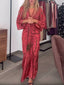 Women's Dress | Kimono-Style Sleeves, Pleated Skirt 1