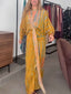 Women's Dress | Kimono-Style Sleeves, Pleated Skirt 6
