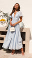 Women's Dress | V-Neck, Puff Sleeves 0